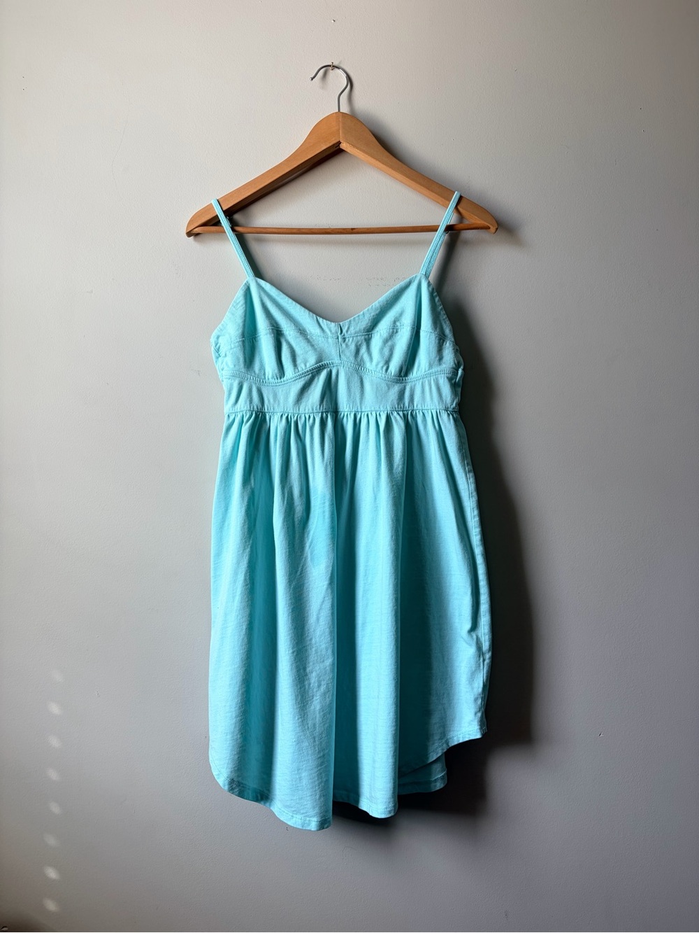 Vintage Aritzia Talula Aqua Spaghetti Strap Sundress